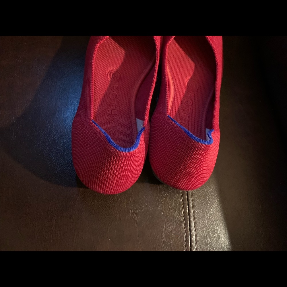 Rothy’s Gently Used Red Size 6 Rounded Toe Flats - image 6